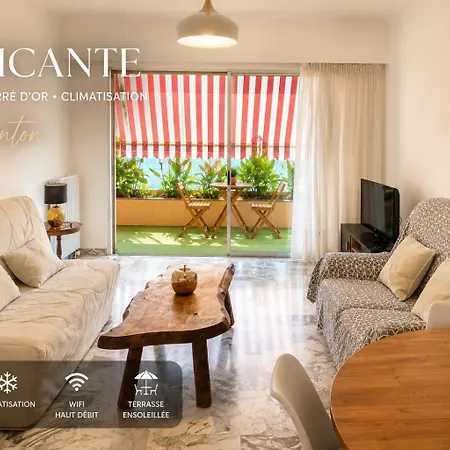 L Alicante Carre D'or 2 Pieces Terrasse Climatise Menton